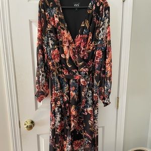 ECI floral maxi dress